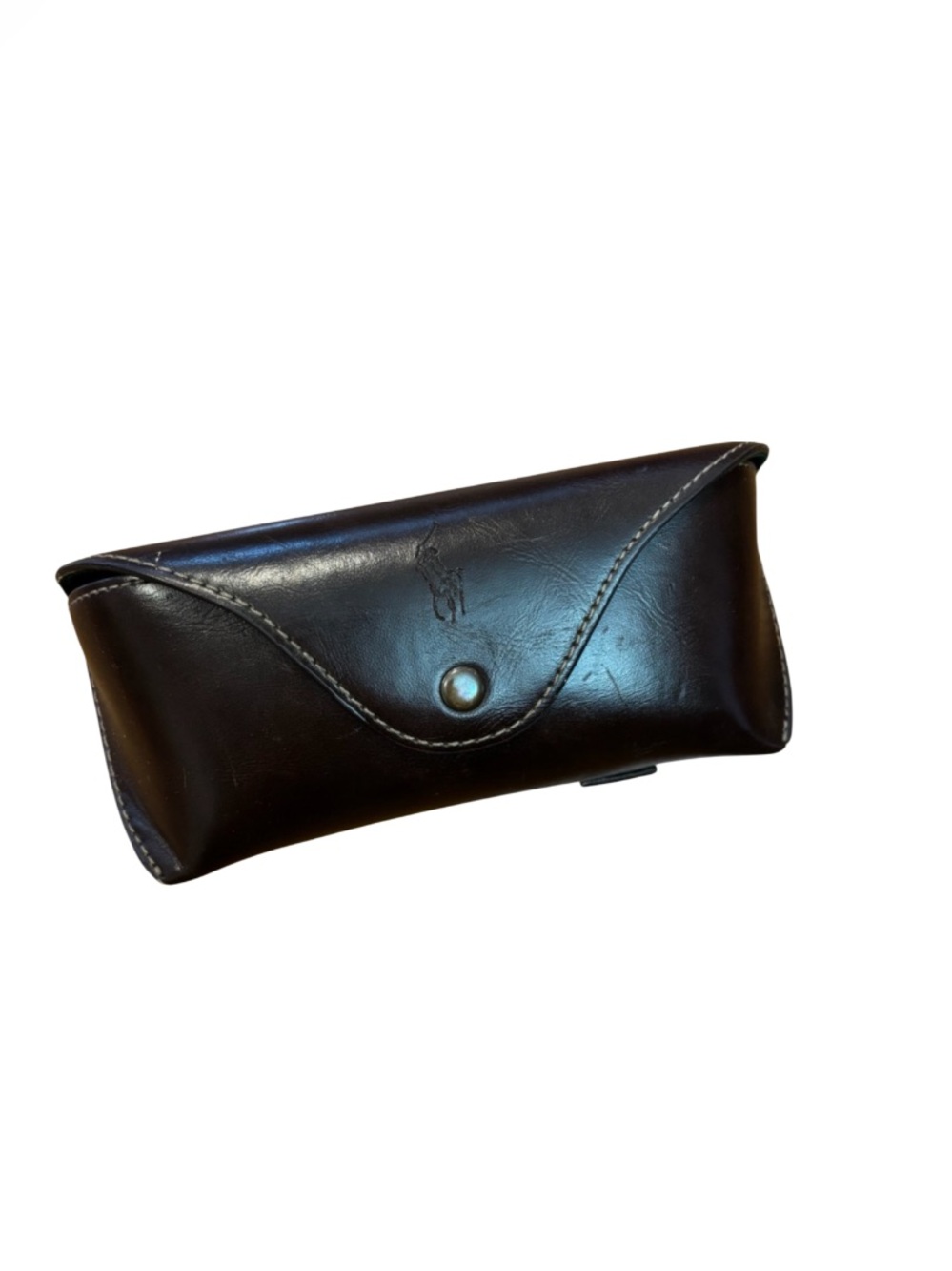 Vintage Polo Ralph Lauren Brown Leather Sunglasses Case